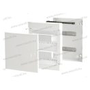 Omu system MLF24 PW 24 modulos falon kívüli lakáselosztó fehér ajtóval.