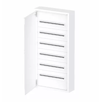   Omu system FEF108RBS 108 modulos (6x18) falon kívüli fém elosztószekrény fehér IP30 RAL9003