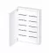Omu system FEF120RBS 120 modulos (2x5x12) falon kívüli fém elosztószekrény fehér IP30 RAL9003