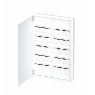   Omu system FES120RBF 120 modulos 2x5x12 modul süllyesztett fém elosztószekrény fehér IP30 RAL9003