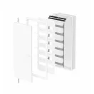 Omu system FES120RBF 120 modulos 2x5x12 modul süllyesztett fém elosztószekrény fehér IP30 RAL9003