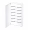Omu system FES144RBF 144 modulos 2x6x12 modul süllyesztett fém elosztószekrény fehér IP30 RAL9003