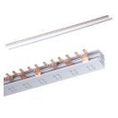 OMU System BB063-3P-U-100 Fázissín 63A villás 3 pólusú 10mm2 54 modul 1000mm u típusú gyűjtősín szig