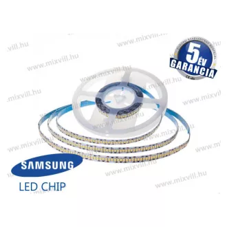   V-TAC SKU-320 Led szalag IP20 240 led/m 3000K 15W/m 1600lm/m 24V DC Samsung Chip 5 év garancia 10m/