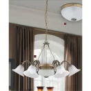Rábalux 8556 Orchidea 6ágú csillár bronz E14 6x40W+ 2xE27/6 ("A++"-"E" energiaosztály) kif.