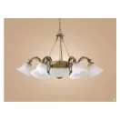 Rábalux 8556 Orchidea 6ágú csillár bronz E14 6x40W+ 2xE27/6 ("A++"-"E" energiaosztály) kif.
