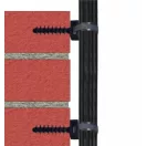 COBRA 9771 fekete kötegelő tipli 10x43,4mm 100db/csomag