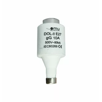 OMU system DOL-II 10A E27 gG 50kA biztosítóbetét