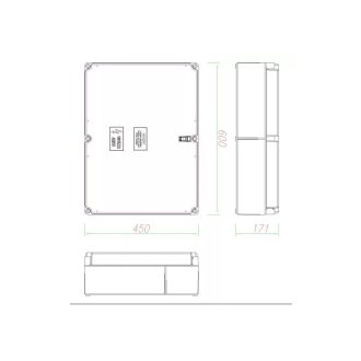   PVT 6045 GS5 400A CSP21.a104 Méretlen elosztószekrény sínezéssel, csoportos fogyasztásmérő kialakítá