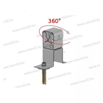 MGKNS-01M Vezetéktartó 8mm köracélhoz magasság 50mm