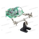 Fahrenheit 10102 paneltartó forrasztáshoz nagyítóval és krokodilcsipeszekkel harmadik kéz