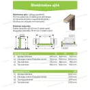 Ajtótok 900x2100mm ajtóhoz bal nyitásiirányhoz blokktok 90mm B597 Klasszikus Dió