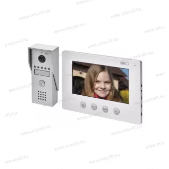  Videó kaputelefon szett ezüst digitális 2 vezetékes 7" kijelző H2050 3010002050
