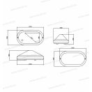 OMU Lighting LMK026512CCT 12W 3CCT LED mennyezeti lámpa ovál 1200lm kültéri villogásmentes IP65 3 év