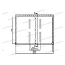 XBS OT DIN2 lábazati szekrény 342 mély, DIN szabványos, ferde tető,+lábazat,+kilincs 1120x874x342mm