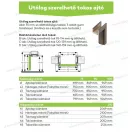 Ajtótok B637 antracit tölgy 750x2100mm állítható C 120-139 mm bal