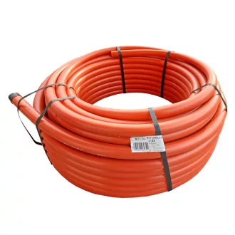   Betonflex külső átmérő 32 mm betonba építhető hajlékony elektromos védőcső narancssárga PE 50m/tekercs OMU system