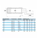 OMU system SKS 50 fekete előre szigetelt krimpelhető alu kábelsaru réz fejjel 50mm2 M12 SKS50