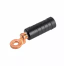 OMU system SKS 50 fekete előre szigetelt krimpelhető alu kábelsaru réz fejjel 50mm2 M12 SKS50