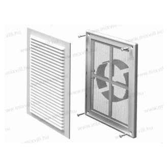   MV 160VDs Szellőzőrács 100-200mm szúnyoghálóval, 220X299mm