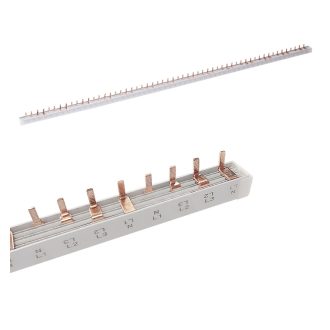   OMU System BB080-4P-I-100 Fázissín 80A tüskés 4 pólusú 16mm2 14x4 56 modul 1000mm szigetelt 1m fésűs