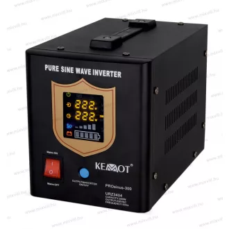   KEMOT Szinusz jeles szünetmentes tápegység akkumulátor nélkül 12V/300W/fekete URZ3404B