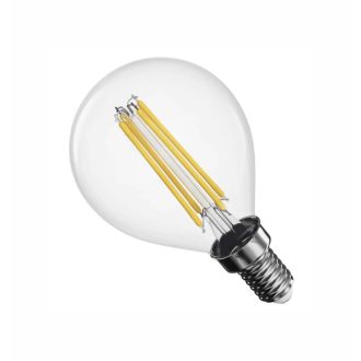   Led izzó E14 kisgömb 3,4W filament 470lm 4500K 320° átlátszó 3 év garancia Emos ZF1D23