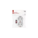 Emos P0063 Elosztó 2x2+f kapcsolós dugaljba dugható 16A