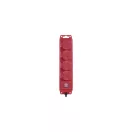 EMOS P14201 hosszabbító 10m 3x1,5mm2 eloszó kapcsolós IP44 piros fekete neoprém 4x2+F