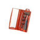 Extol 8819104 órás csavarhúzó klt. 22 db CV bitekkel lapos 1,5-3mm PH000-PH1 PZ0-PZ1 imbusz:1,5-3mm