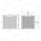Kimeneti szűrő 323x323mm OMU System KSZ-323