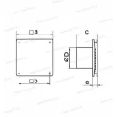 VENTS 100LDT Auto fehér ventilátor - időzítő, automata zsalu 93m3/h, 18W, 34dB