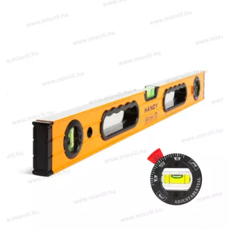   10623B alumínium vízmérték - forgatható libellával 60cm, 3db libella,