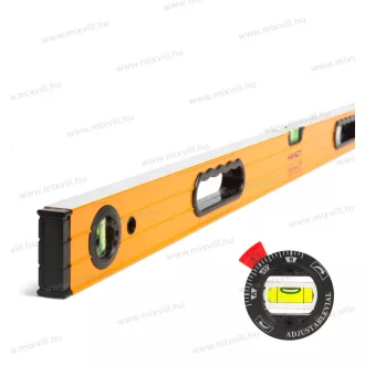   10623C alumínium vízmérték - forgatható libellával 100cm, 3db libella,