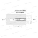 Celo apolo 910FXK Nexus univerzális nylon dűbel hatlapfejű csavarral 10x50 SKS