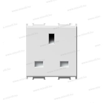   MODUL dugalj brit fehér BS1363-2 13A 250V~ 2M ES VM52PW 18591