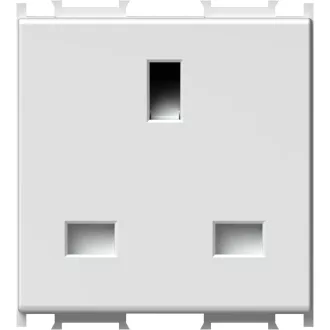   MODUL dugalj brit fehér BS1363-2 13A 250V~ 2M ES VM52PW 18591