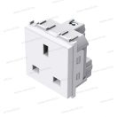 MODUL dugalj brit fehér BS1363-2 13A 250V~ 2M ES VM52PW 18591