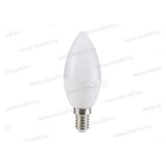   V-TAC SKU-7319 Led lámpa E14 gyertya 7W 750lm 4000K IP20 200° sugárzási szög 200db/