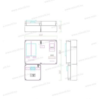   PVT 6075 VFm-K egy felhasználói helyes, V63.80A vezérelt mérés földkábeles, felületre CSP21.E017