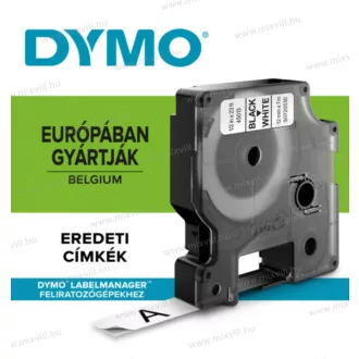   DYMO 12mmx7m feliratozógép szalag standard D1 piros 45017 S0720570