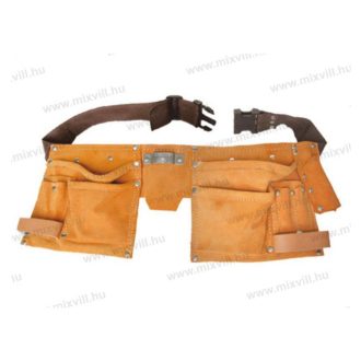   Extol Craft 417 Sok zsebes, bőr szerszámtartó öv, műanyag csattal