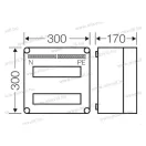 HENSEL MI 71224 elosztószekrény 24 modulos 300x300x170 MI71224