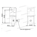 MGKNL-061/M csavaros kereszt-peremkapocs forgatható 10mm
