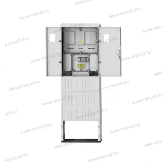   PVT-K-L Á-V Fm-SB lábazati villanyóra szekrény, földkábeles, fogyasztói főelosztóval, NH00 biztosító
