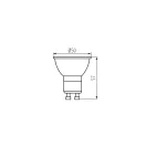 Kanlux IQ-LEDDIM GU10 7W-WW fényforrás 7W, 2700K, 490lm, 120° 35246
