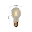 LED izzó E27 A60 4,5W 420lm 2200K meleg fehér Vintage 3év garancia EMOS Z55032