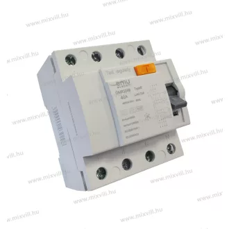   Omu system OMR10 B típusú 4 pólusú 40A 30mA FI relé B típus 10kA OMR104B40003