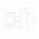 Omu system OMR10 B típusú 4 pólusú 40A 30mA FI relé B típus 10kA OMR104B40003