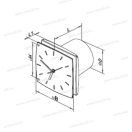 Vents 100 LDTH Fresh Time időzítővel, páraérzékelővel, óra funkcióval 14W, 88m3/óra, 33dB, IP34